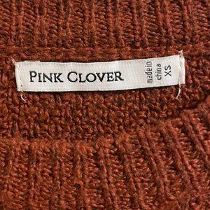 Brick Orange, Womens, XS sweater, Pink Clover